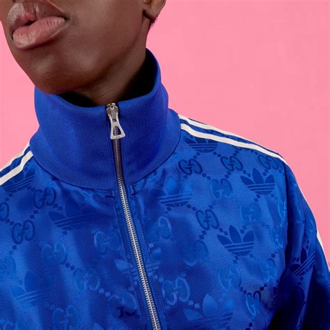 blue gucci adidas jacket|Adidas x Gucci customer service.